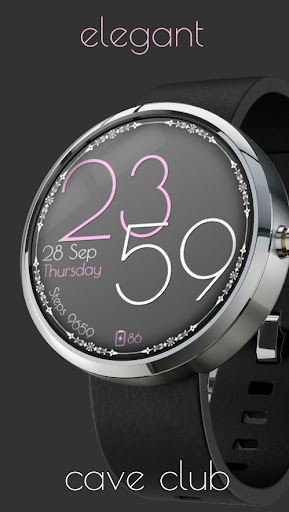 Android application CC Elegant Watch Face screenshort