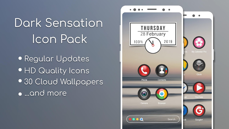 Dark Sensation - Icon Pack - 9.0.5 - (Android)
