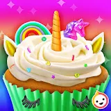 Unicorn Rainbow Cupcake Dessert icon