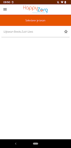 Android application HappyZorg - Stoplicht screenshort