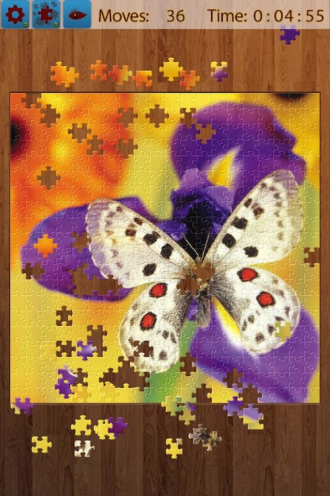 蝶のジグソーパズルのおすすめ画像1