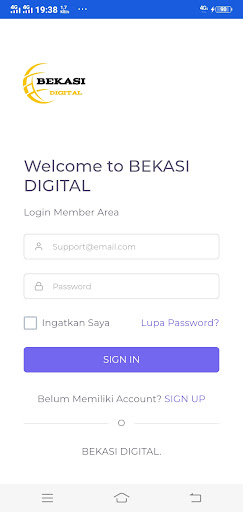 Android application Bekasi Digital -SMM screenshort