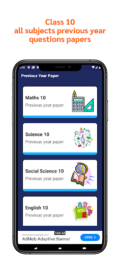 Android application UP Board Papers Class 10 screenshort