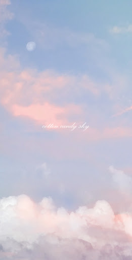 Android application [WISH] 솜사탕하늘 카톡 테마 screenshort