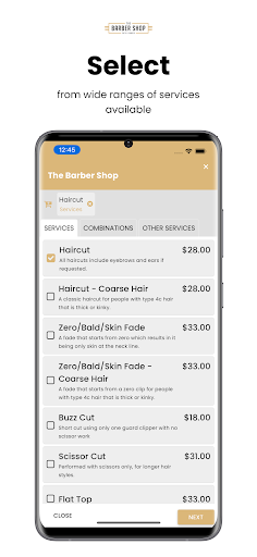 The Barber Shop Screen 2