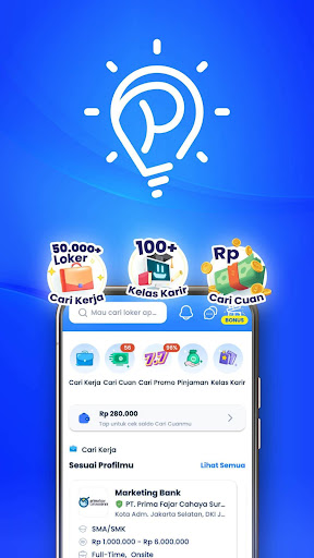 Android application Pintarnya Job Search from Home screenshort