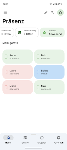 everHome Smart Home Screen 3