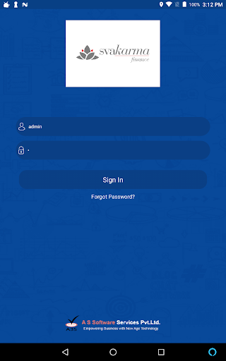 Android application Svakarma Mobility screenshort