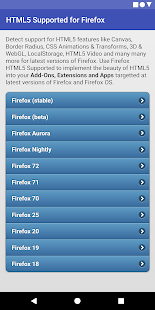 HTML5 Supported for Firefox -C Screenshot