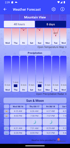 Unicorn Weather Screen 3