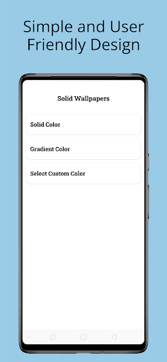 Android application Solid Wallpapers screenshort