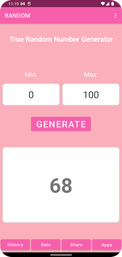 Android application Random 2022 screenshort