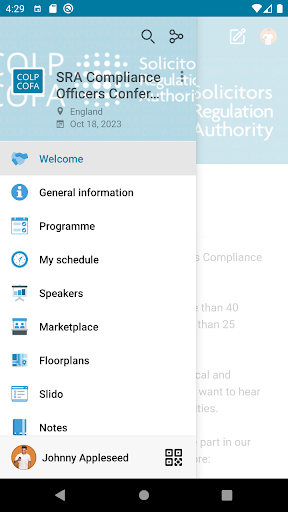 Android application SRA Compliance Officers 2023 screenshort