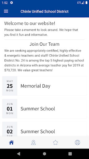 Android application Chinle Unified School District screenshort
