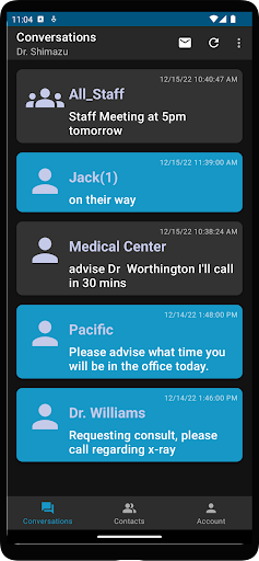 Startel Secure Messaging Plus Screen 2