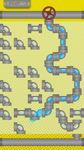 Android application Water Pipes Logic Puzzle screenshort