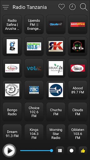 Tanzania Radio FM AM Music Screen 2