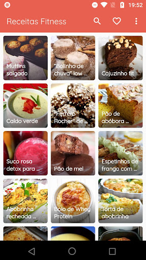 Android application Receitas Fitness Saudáveis screenshort