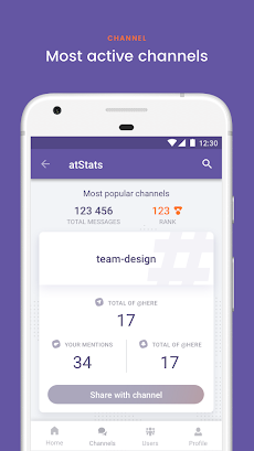 atStats - social statistics for Slackのおすすめ画像3