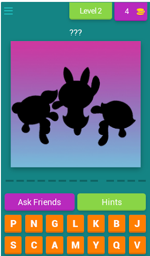 Cartoon Shadow Quiz - Trivia Game