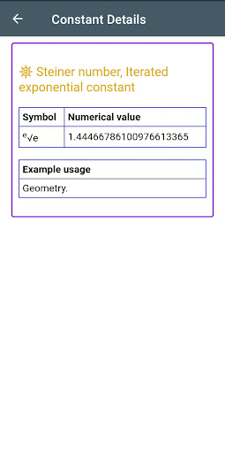 Science constants Screen 3