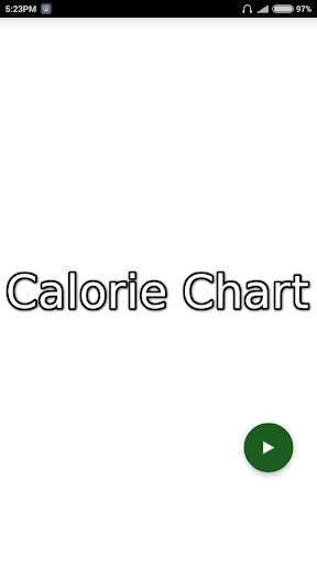 Android application Calorie Chart screenshort