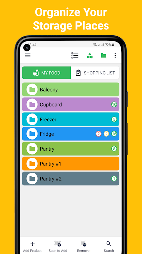 Food List Tracking & Shopping Screen 3