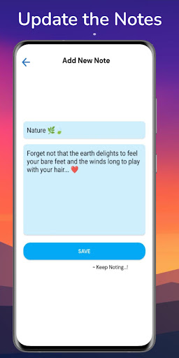 Android application MR Notes screenshort