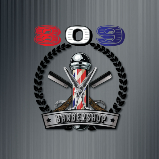 809 Barbershop logo