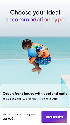 Screenshot of Vacation Rentals - HomeToGo