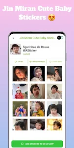 Jin Miran Cute Baby Stickers