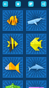 Origami Fish And Paper Aquatic Animals