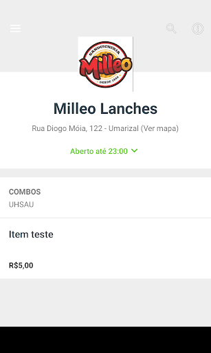 Milleo Lanches Screen 2