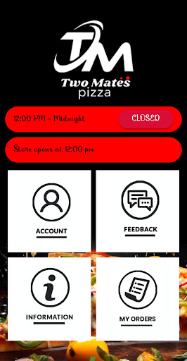 Android application Two Mates Pizza screenshort
