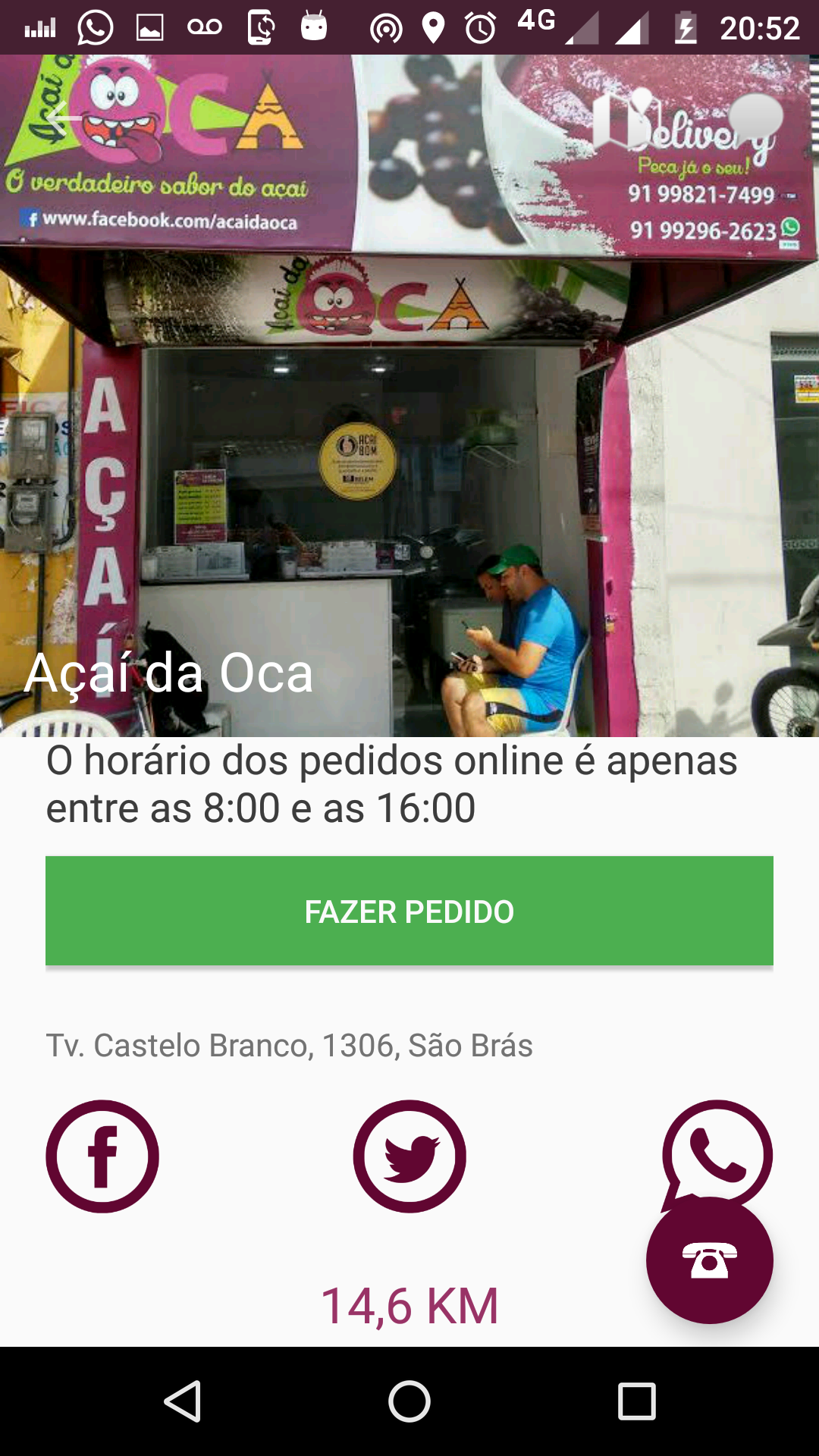 Android application Açaí Paidégua screenshort