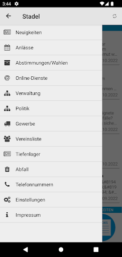 Gemeinde Stadel Screen 2