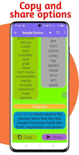 Bangla Dictionary with example Screen 3