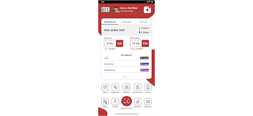 Time Access Mobile Screen 3
