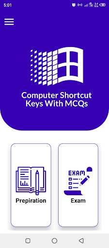 Android application Computer Shortcut Keys MCQs screenshort