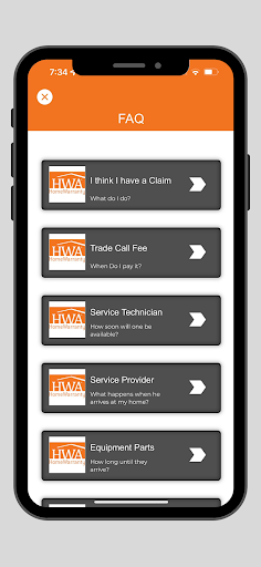 Home Warranty of America (HWA) Screen 3