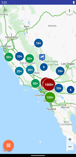 Android application Live Traffic (Los Angeles) screenshort