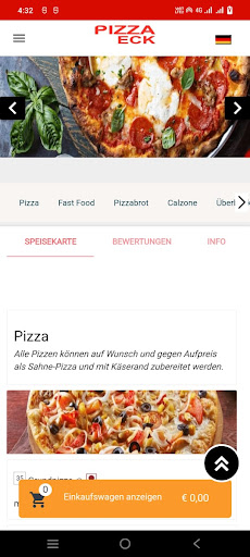 Pizza Eck Screen 2