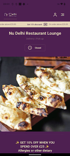 Android application Nu Delhi Restaurant Lounge screenshort