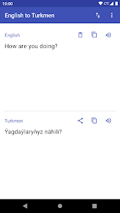 Turkmen to English Translator