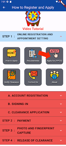 Police Clearance Guide Screen 3