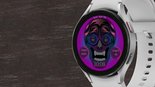 Skull Digital watch face screenshot 5