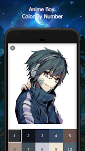 Anime Boy Color By Number 1