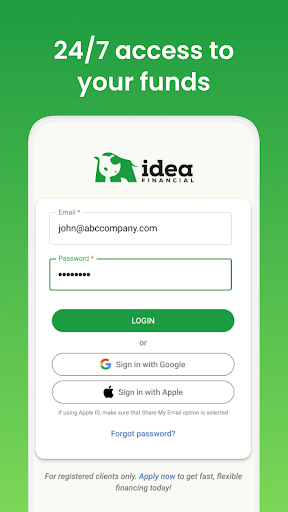 Android application Idea Financial screenshort