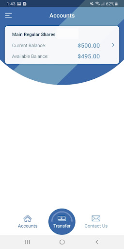 PVFCU Mobile App Screen 2