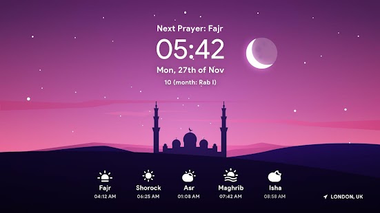 Athan Pro - Gebetszeiten Azan Screenshot